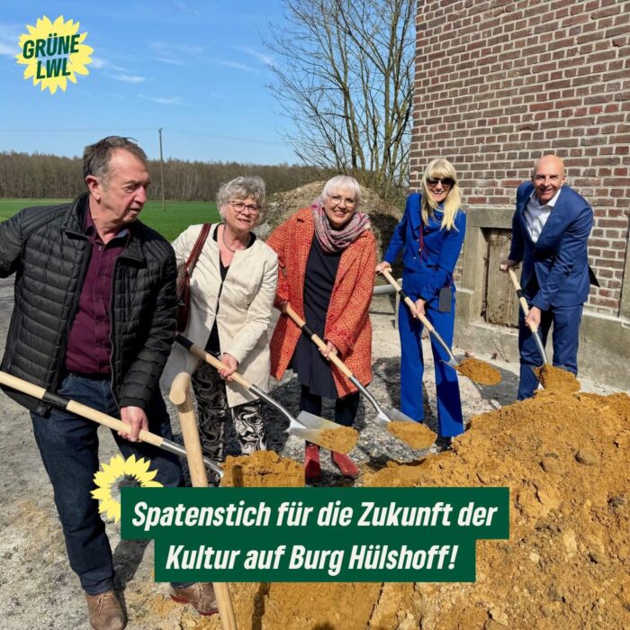 Spatenstich für die Zukunft der Kultur auf Burg Hülshoff!
